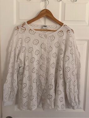 Sands Point Vintage Crochet Style Sweater